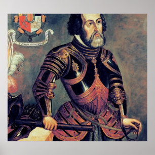 Hernando Cortes Poster