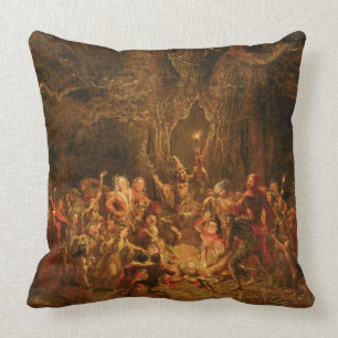 Herne's Oak from 'The Merry Wives of Windsor' by W Throw Pillow