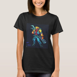 Hero ( 90's Retro Video Game Pixel Style Art)  T-Shirt