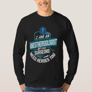 Hero Anesthesiologist Proud CRNA Anesthesia Doctor T-Shirt