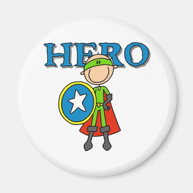 Hero Boy with Shield Magnet (Front)