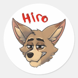 Hero Burrows Classic Round Sticker