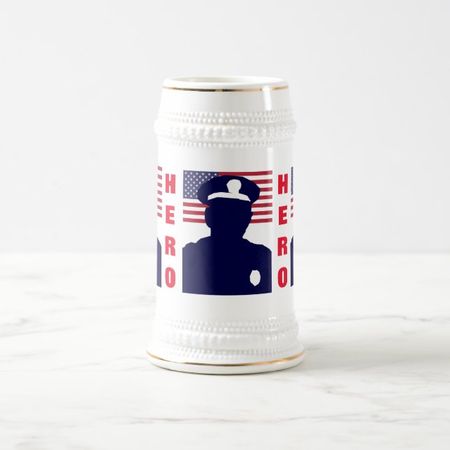 HERO COP BEER STEIN (Center)