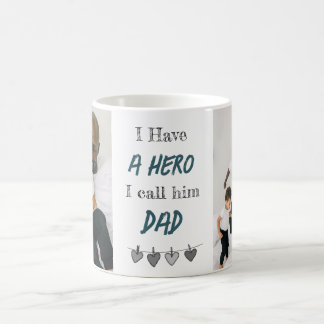 Hero Dad | Custom Photos Father's Day Coffee Mug