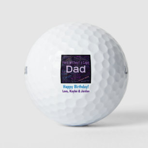 Hero Dad Happy Birthday Golf Balls