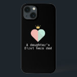 Hero Dad Heart Phone Case Cute Father’s Day Gift<br><div class="desc">Celebrate dad with this sleek Case-Mate Barely There iPhone 13 case featuring a heartfelt quote A daughter’s first hero, dad.” Perfect for Father’s Day, birthdays, or just because. Stylish, protective, and meaningful this case makes a thoughtful gift from daughter to father. Lightweight yet durable, it’s a daily reminder of your...</div>