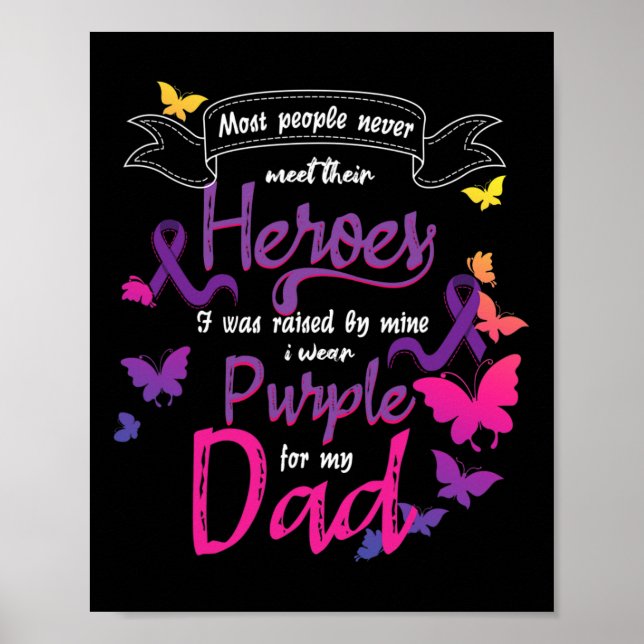 Hero Dad November Pancreatic Cancer Awareness  Poster (Front)
