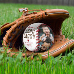 Hero Daddy Father`s Day 2 Photo Collage Baseball<br><div class="desc">Modern You are my Hero Daddy Father`s Day 2 Photo Collage Baseball. Text is trendy typography. Personalized baseball for a dad. Add 2 photos and your names. You can change daddy to dad, pap, papa, ... . Perfect gift for a father on a Father`s Day, birthday or Christmas and it`s...</div>