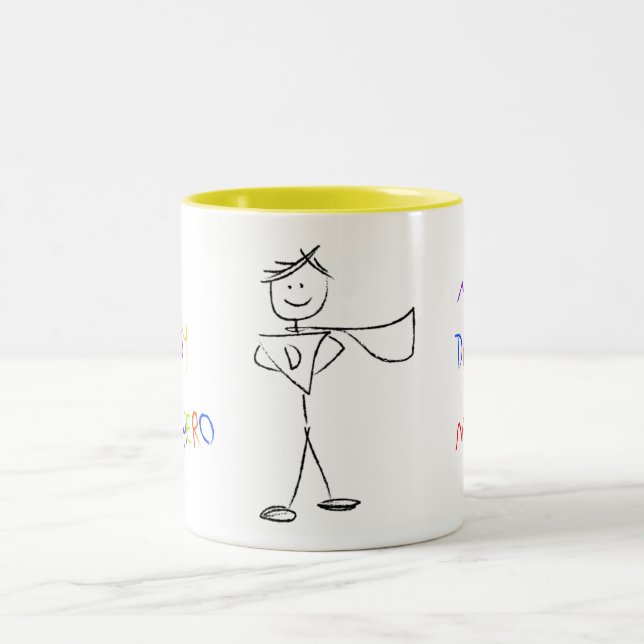 Hero Daddy Two-Tone Coffee Mug (Center)