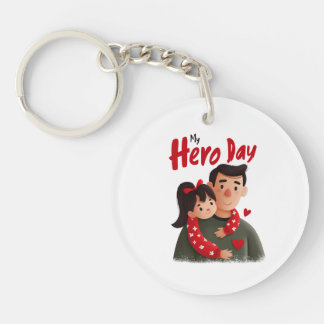 Hero Father's Day Keychain
