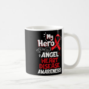 Hero Is Now My Angel Heart Disease Awareness Gifts Coffee Mug