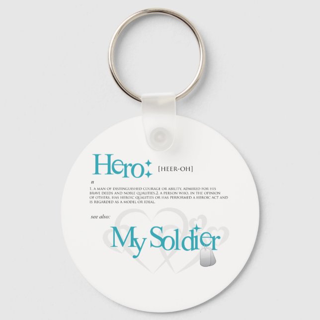 Hero: My Soldier Keychain (Front)