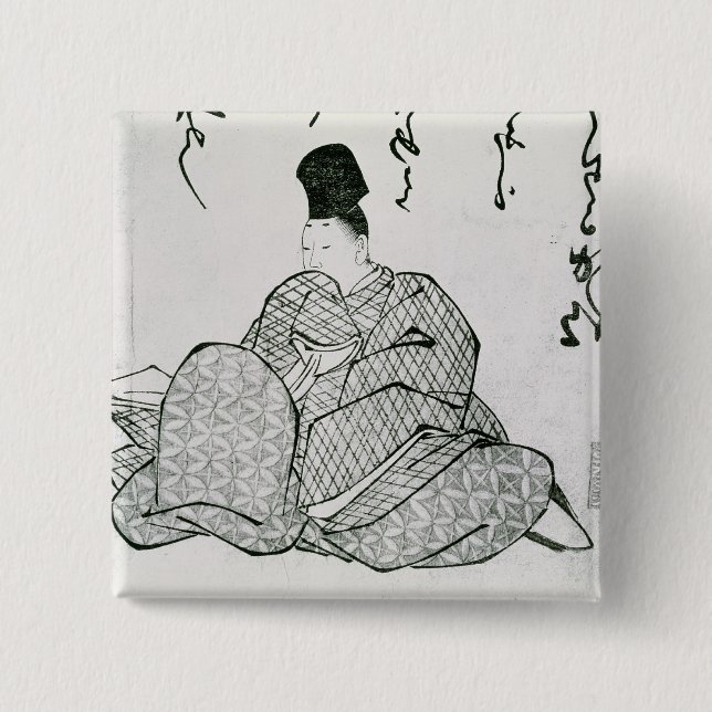 Hero of a Monogatari 2 Inch Square Button (Front)