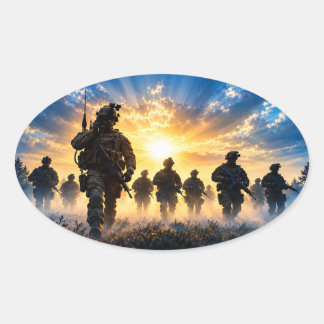 Hero oval sticker
