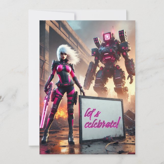 Hero robot invitation (Front)