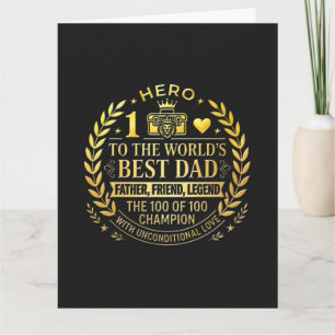 Hero to the World's Best Dad / Card