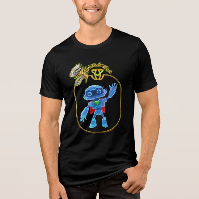herobot001 Tri-Blend shirt (Front)