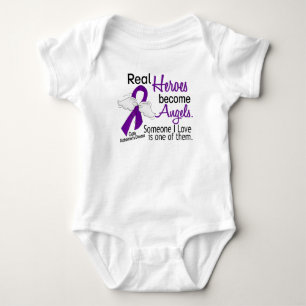 Heroes Become Angels Alzheimer's Disease Baby Bodysuit