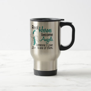 Heroes Become Angels Cervical Cancer Travel Mug