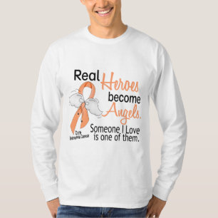 Heroes Become Angels Endometrial Cancer T-Shirt