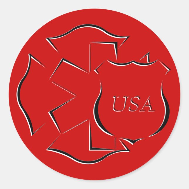 Heroes Classic Round Sticker (Front)