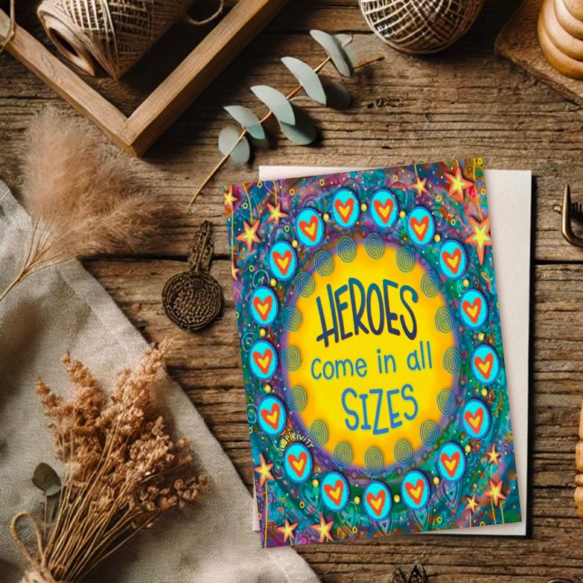 Heroes Come in all Sizes Thank You Inspirivity Card (Creator Uploaded)
