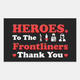 Heroes   Frontliners   Thank You Sticker