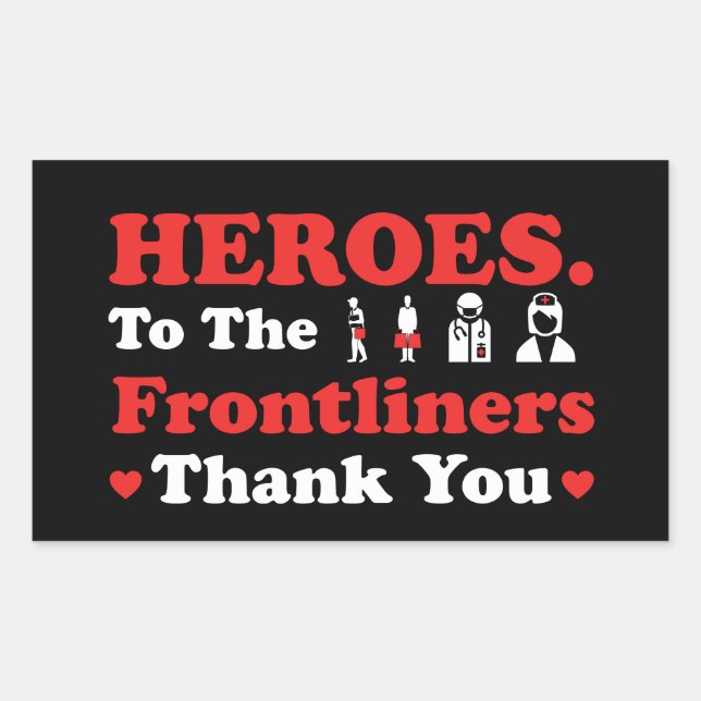 Heroes | Frontliners | Thank You Sticker (Front)