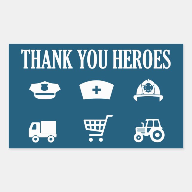 Heroes | Frontliners | Thank You Sticker (Front)
