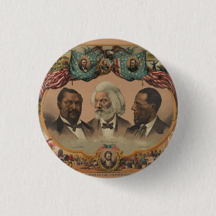 Heroes of the Coloured Race 1881 Frederick 1 Inch Round Button