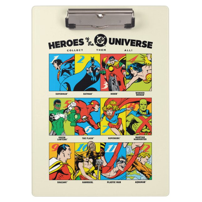 Heroes of the DC™ Universe Clipboard (Front)