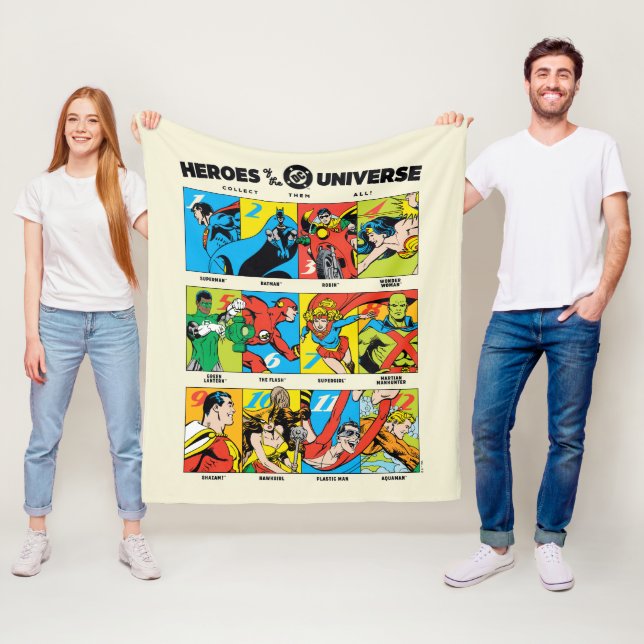 Heroes of the DC™ Universe Fleece Blanket (In Situ)