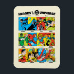 Heroes of the DC™ Universe Magnet<br><div class="desc">Legends are Forever with this heroic chart of twelve of the most iconic DC Heroes, featuring Superman, Batman, Robin, Wonder Woman, Green Lantern, The Flash, Supergirl, Martian Manhunter, Shazam, Hawkgirl, Plastic Man, and Aquaman! Grab this on a fun graphic tee, wall art, or many more customizable Zazzle products perfect for...</div>