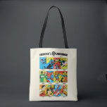 Heroes of the DC™ Universe Tote Bag<br><div class="desc">Legends are Forever with this heroic chart of twelve of the most iconic DC Heroes, featuring Superman, Batman, Robin, Wonder Woman, Green Lantern, The Flash, Supergirl, Martian Manhunter, Shazam, Hawkgirl, Plastic Man, and Aquaman! Grab this on a fun graphic tee, wall art, or many more customizable Zazzle products perfect for...</div>