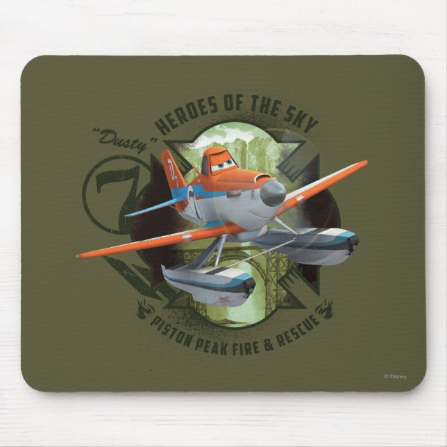 Heroes Of The Sky - Dusty Mouse Pad (Front)