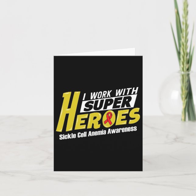Heroes- Sickle Cell Anemia Awareness Supporter Rib Card (Front)