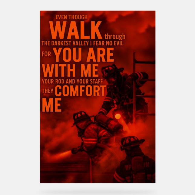 Heroic Christian Fire Rescue Wall Art 2026 (Recto)