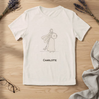 Heroic Line Art Design -Modern Minimalist Warrior Tri-Blend Shirt