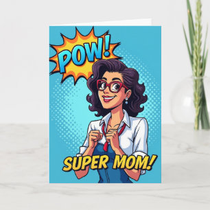 Heroic Mothers Day Comic Art Card