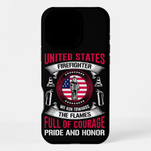 Heroic spirit of a firefighter iPhone 16 pro max case