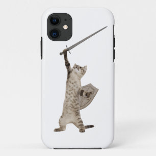 Heroic Warrior Knight Cat iPhone 11 Case