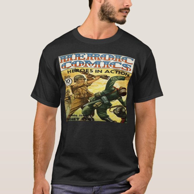 Héroïque Comics Classic Comic Book Cover T-Shirt (Devant)