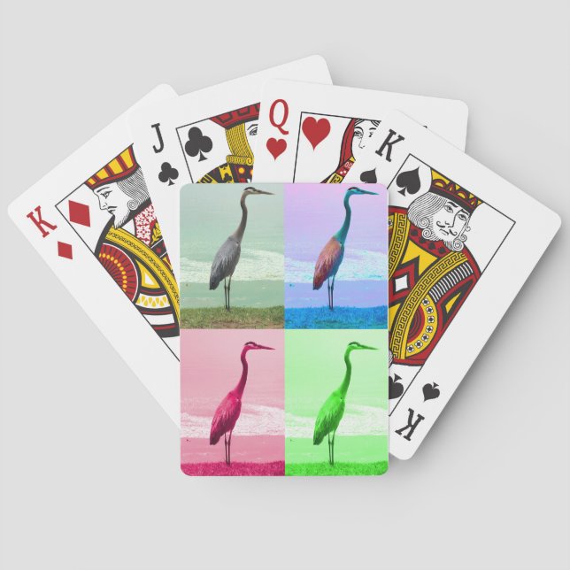 Heron at Water's Edge Playing Cards (Back)