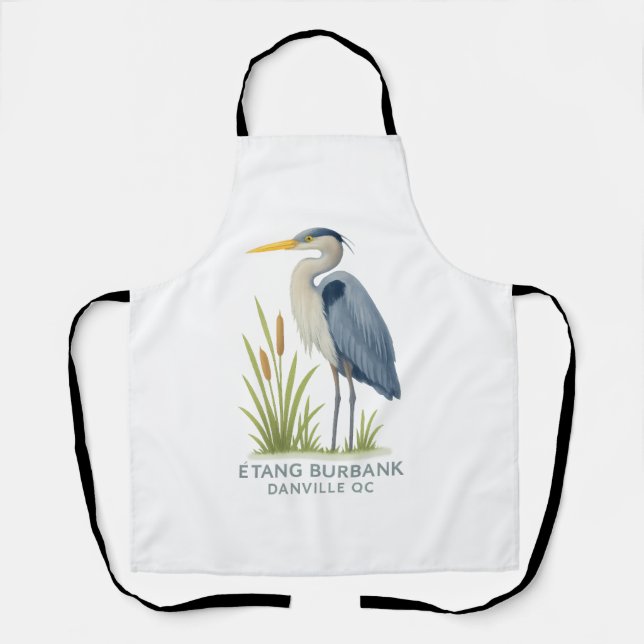 Héron bleu – Étang Burbank Danville QC | Design na Apron (Front)