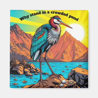 Heron by the Water Magnet