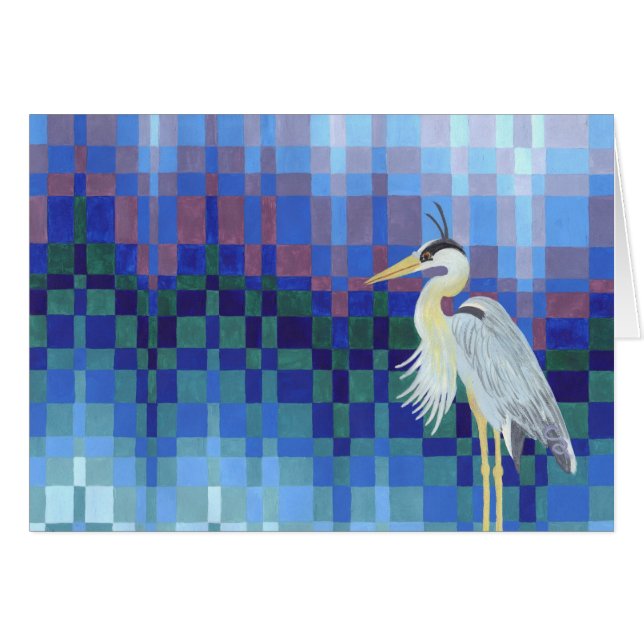 Héron de grand bleu (Devant horizontal)