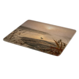 Heron Heaven - Landscape on the Lake Cutting Board