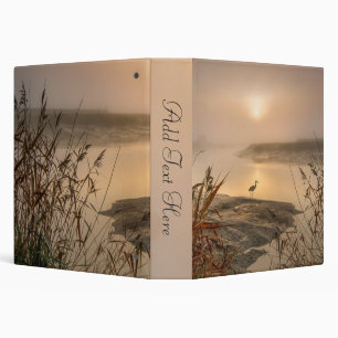 Heron Heaven - Landscape on the Lake Personal Text Binder