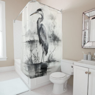Heron Ink Painting