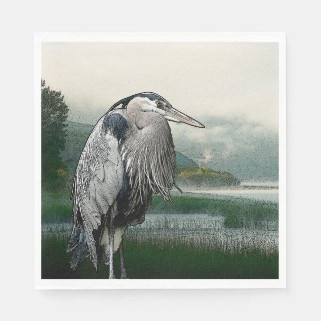 Heron Lake Napkin (Front)
